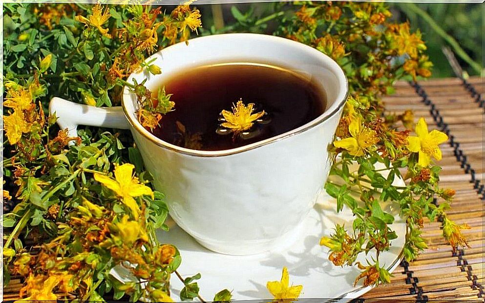 Hiperic tea against depression