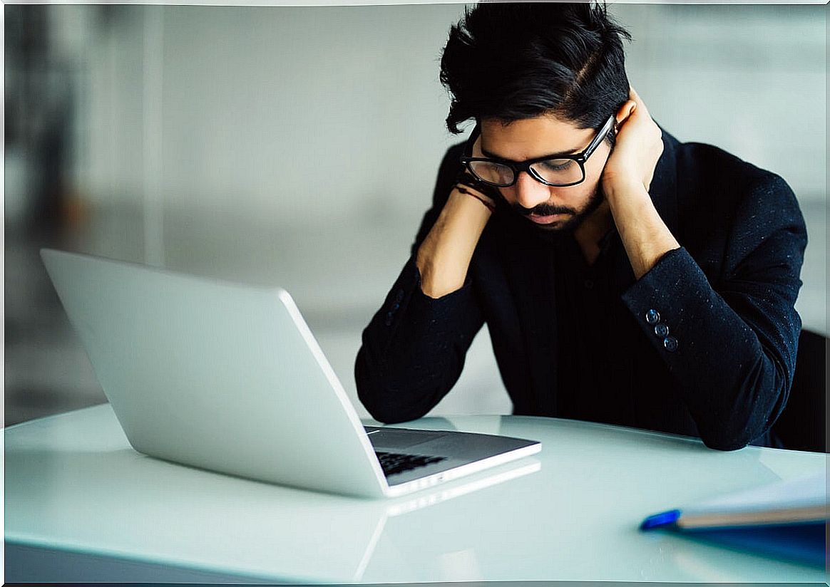 man thinking about existential anxiety