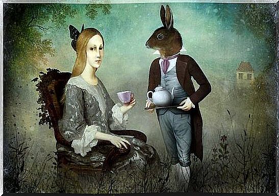 woman-with-rabbit-taking-cha