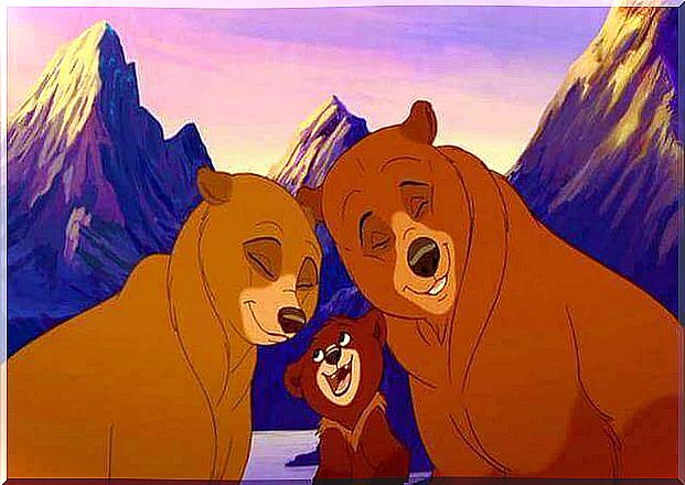 Scene from the movie Brother Bear