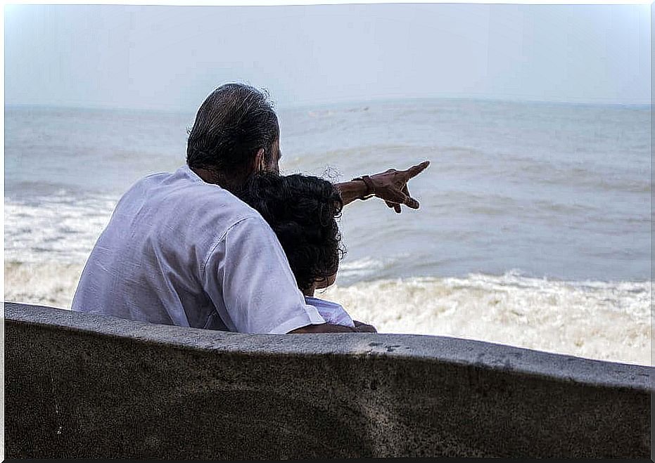 couple watching the sea