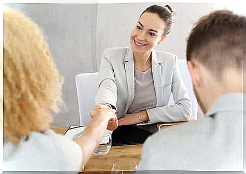 lawyer with couple