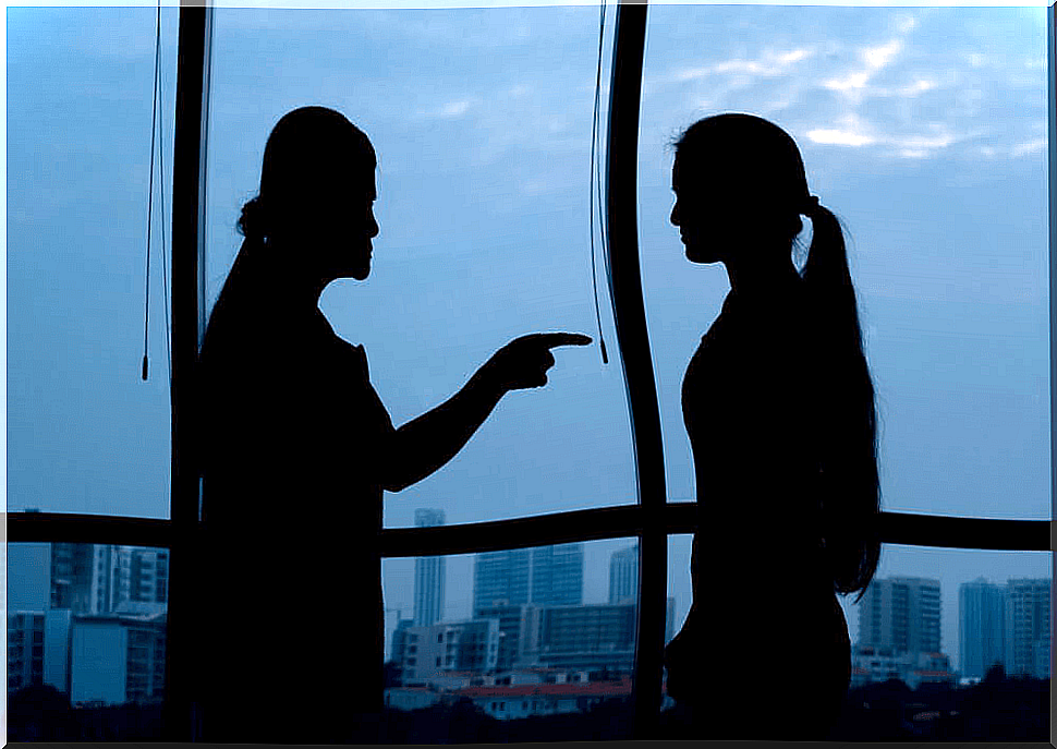 mother fighting with daughter